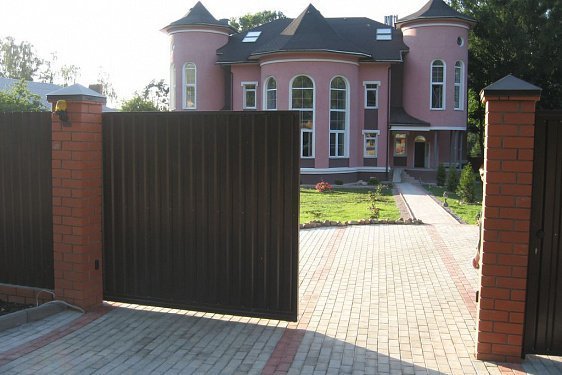 Раздвижные ворота (5000х2500) - фото